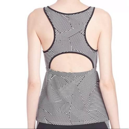 Rebecca Minkoff  VITA BLACK WHITE FITNESS TOP S