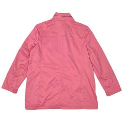 J.Jill  Pink Windbreaker Jacket Size Large