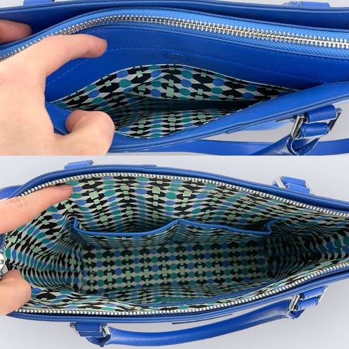 Vera Bradley Composition Satchel Shoulder Bag & Wristlet Coastal Blue $128 & $48