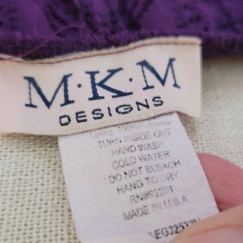 MKM Designs  y2k purple lace tank size medium