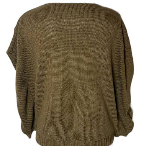 Chico's Brown  Sweater Poncho -style Short Sleeve