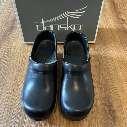 Dansko Black Platform Clogs Mules Slip On Shoes