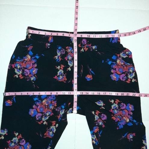 Coldwater Creek  Natural Fit Floral Casual Joggers Comfy Pants Size M 10-12