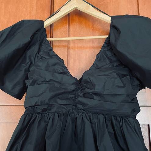 Tuckernuck  Hyacinth House by Margaux Blouse Flutter Sleeve Black Size Small