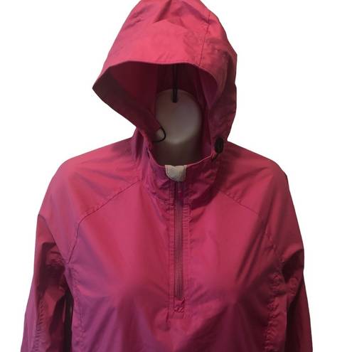 L.L.Bean  1/4 Zip Pullover Rain /Nylon Lightweight Wind Jacket Violet Sz. S