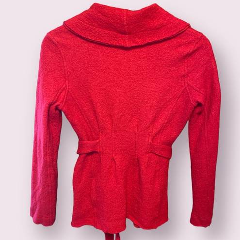 CAbi  100% Merino Wool Belted Sweater Jacket - size small