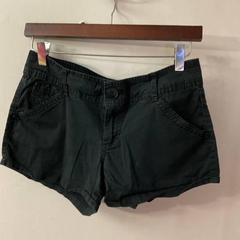 Rewind Black Denim Shorts Size 9 FADED