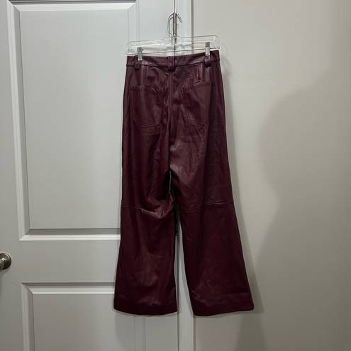 Joe’s Jeans FLAWED  Red Mia Vegan Leather Pants Size 26 US $198