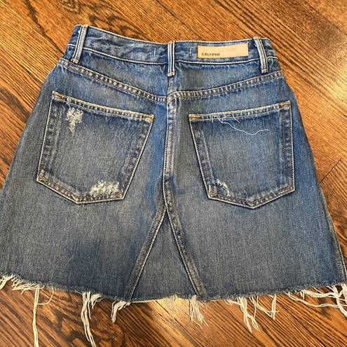 GRLFRND  REVOLVE Eva Denim Skirt