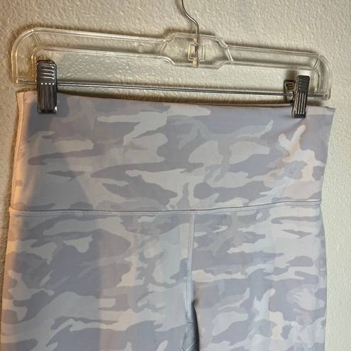 Lululemon white camo align biker shorts