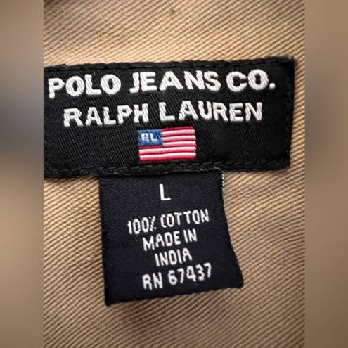 Polo  Ralph Lauren 100% Cotton Mid Trench Coat Size L