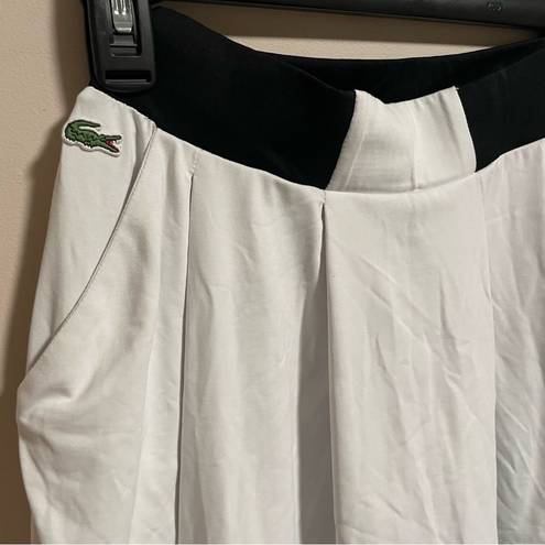 Lacoste  Sport Pleated Tennis Skirt, Black and White, Size 34(XS)