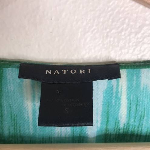 Natori  Kraftan womens green and white blouse top size 3x