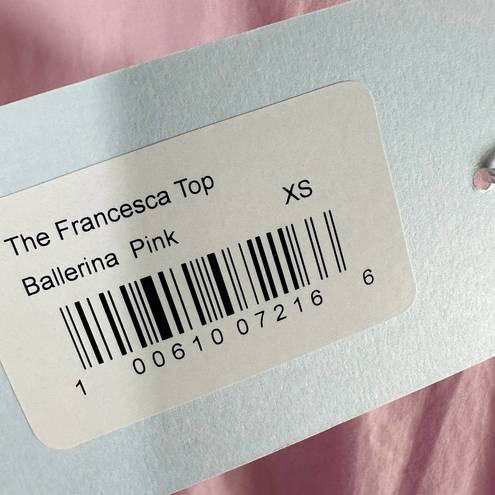 Hill House  The Francesca Top size XS Ballerina Pink Cotton