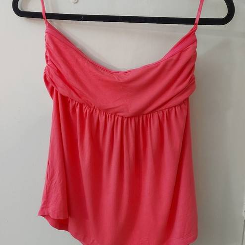 NY &  New York and Company Pink Flowy Strapless Top Size M