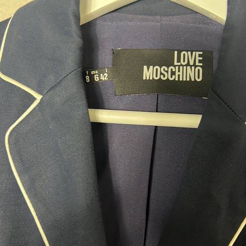 Love moschino  Navy/White Trim Blazer