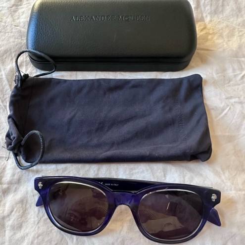 Alexander McQueen Blue Sunglasses- Like New