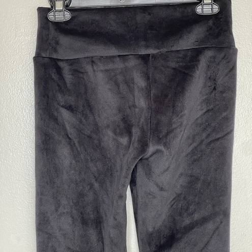 Kimberly  C Womens Pants Size Small Velvet High Rise  Black Soft Comfy Straight