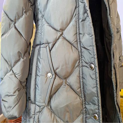 London Fog NWT  Maxi Puffer Coat With Removable Faux Fur Hood