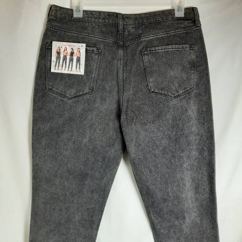 Simple Society  Juniors Crop Jeans High Rise Straight Leg Distressed Size 15/32