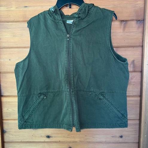 Fashion Bug  Green Hooded Vest Size 18/20