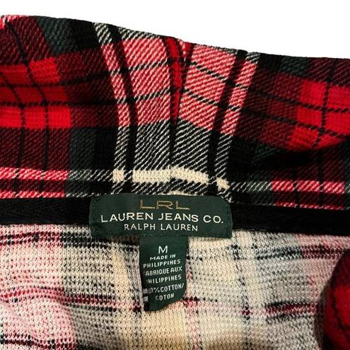 Krass&co Lauren Jeans . Ralph Lauren Red Plaid Holiday Cowl neck Blouse