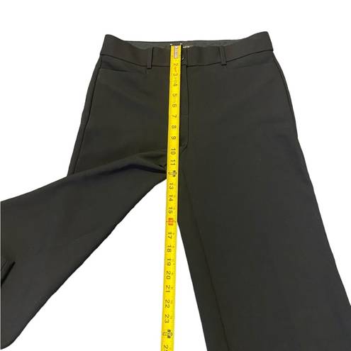Loft  Women's High Waist Trousers Pants Size 6 Wide-Leg Belt Loops Career Black