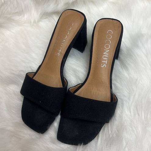 Coconuts by Matisse Matisse Black Lanai Slide Heel - Size 7 BIN 16