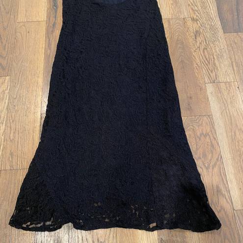 Angie Black Lace Maxi Dress Size Small