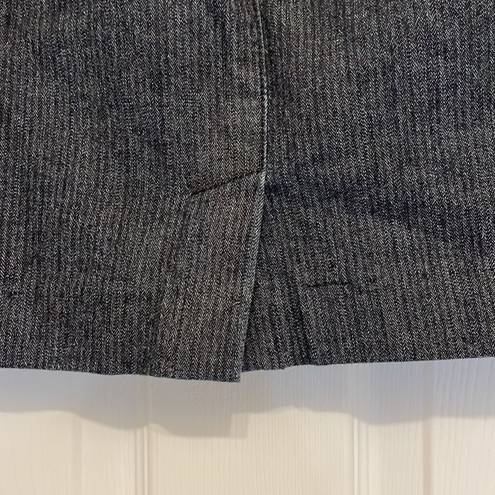 Talbots  Dark Denim Pinstripe Mini Skirt