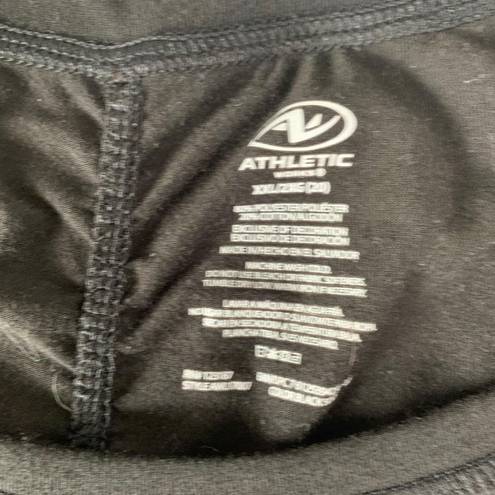 Athletic Works Athletic Performance Running Workout Short Sleeves Shirt Black Plus Size XXL