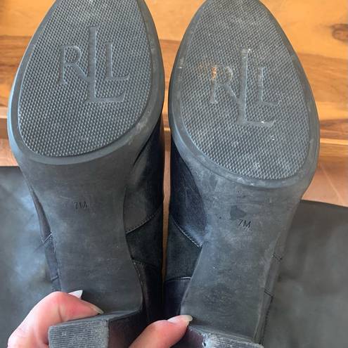 Ralph Lauren  Black Boots With Heel