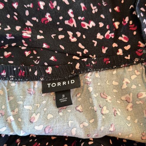 Torrid Multi Color V-neck Sleeveless Top Size 3X