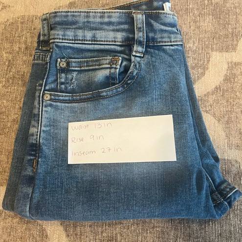 Pull & Bear  asos skinny mid waist denim jeans size 4 frayed ankle