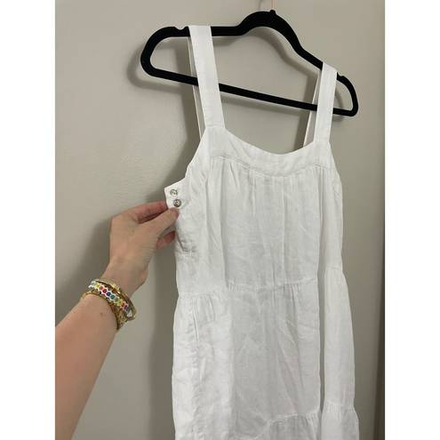 Rails NWOT  White Lightweight Flowy Square Neck Tank Midi Dress Medium