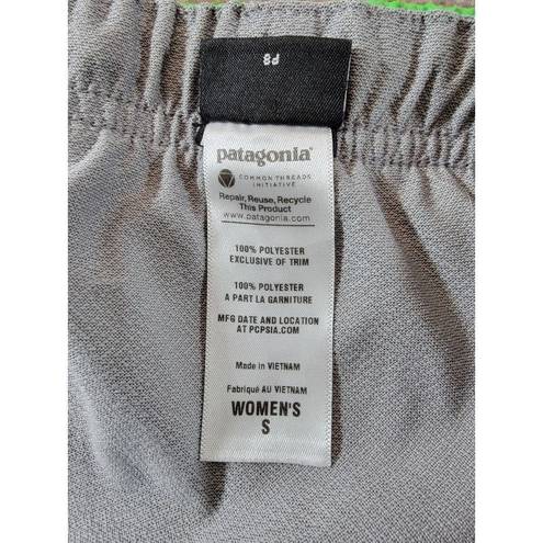 Patagonia  Womens Polyester Green Blue Shorts Running Jogging