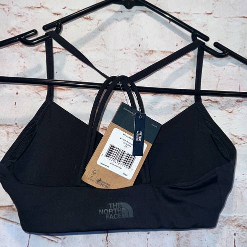 The North Face NWT sports bra xs black criss cross pullover padded new