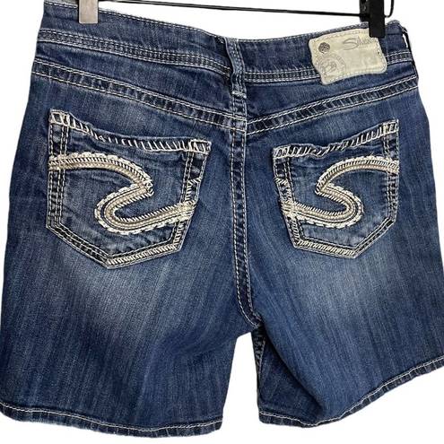 Silver Jeans Silver Women’s Suki Mid Rise Jeans Shorts Size 28