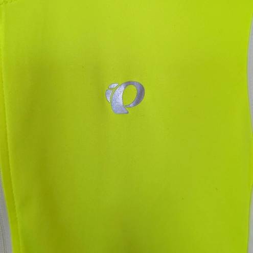 Pearl Izumi  Women's Neon Yellow and White Performance Cycling Zip Up Vest Large