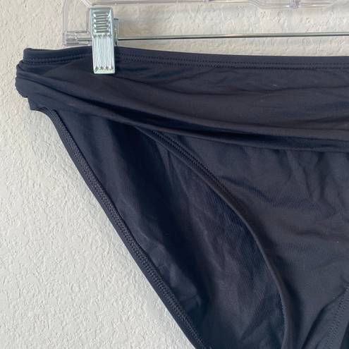 La Blanca Island Goddess Shirred Band Hipster Bottom in Black