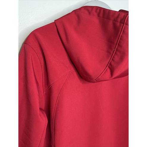 Free Country WOMENS SUPER SOFTSHELL JACKET RED Zipper Front XL