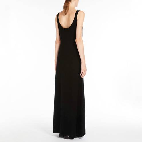 Max Mara ‘S  Dress Black Scoop Neck Sleeveless Maxi Slip Dress Sz S EUC LBD