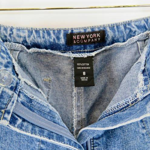 New York & Co. 1990s Vintage High Rise Straight Leg Jeans with Ribbon Belt 30"