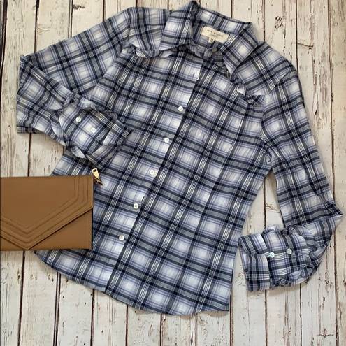 Max Studio Women’s  plaid button down size Med NWOT