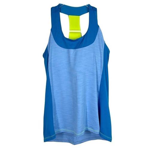 Azure Moxie Cycling  Blue T-back Tank Top Medium NWT