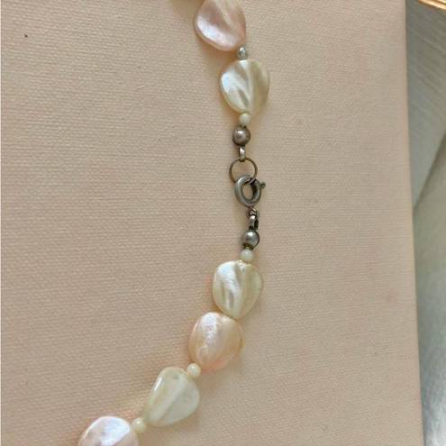 American Vintage Vintage “Croixe” Pink Abalone Shell Necklace Mermaid Siren Beach Pearl Pastel