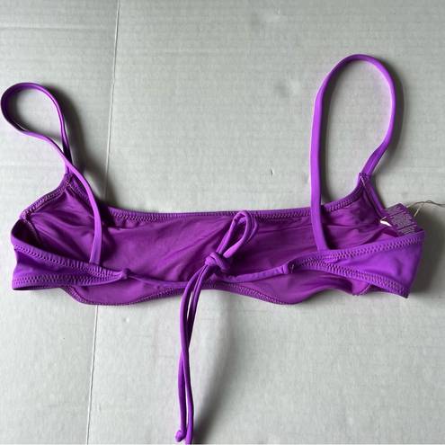 SKIMS NWT  Micro scoop bikini top Violet small