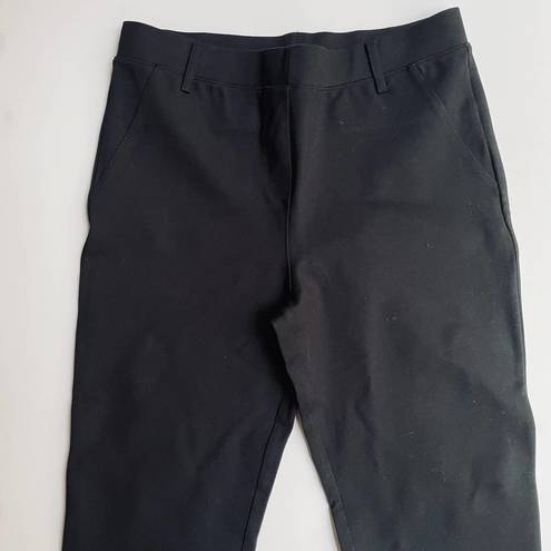 Quince Ultra Stretch Ponte Straight Leg Pant Black Size Small Petite NEW