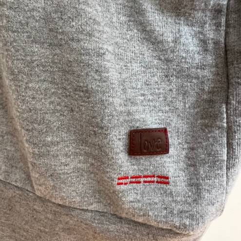 Peace Love World Grey Soft Sweater