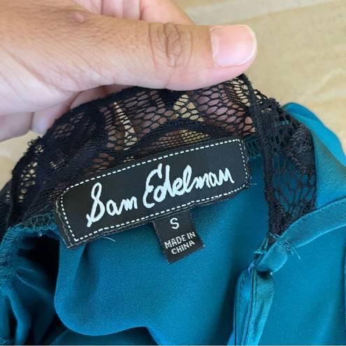 Sam Edelman  Chemise with Lace in Deep Teal